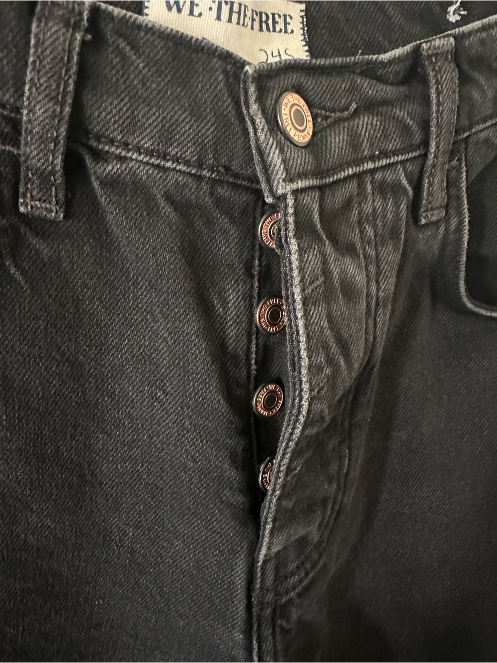 We The Free Washed Black Balloon Crop Jeans - Picture 7 of 8